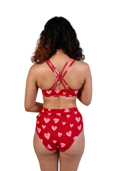 Lover Girly-Cross Back Sports Bra