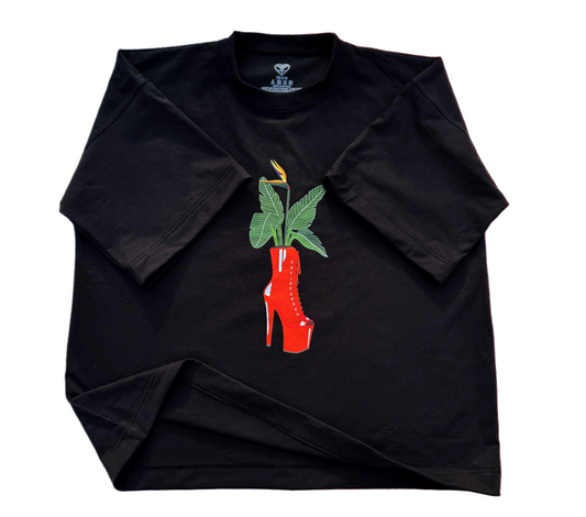 Pleaser Heel Plant Pot Super Oversize T-Shirt