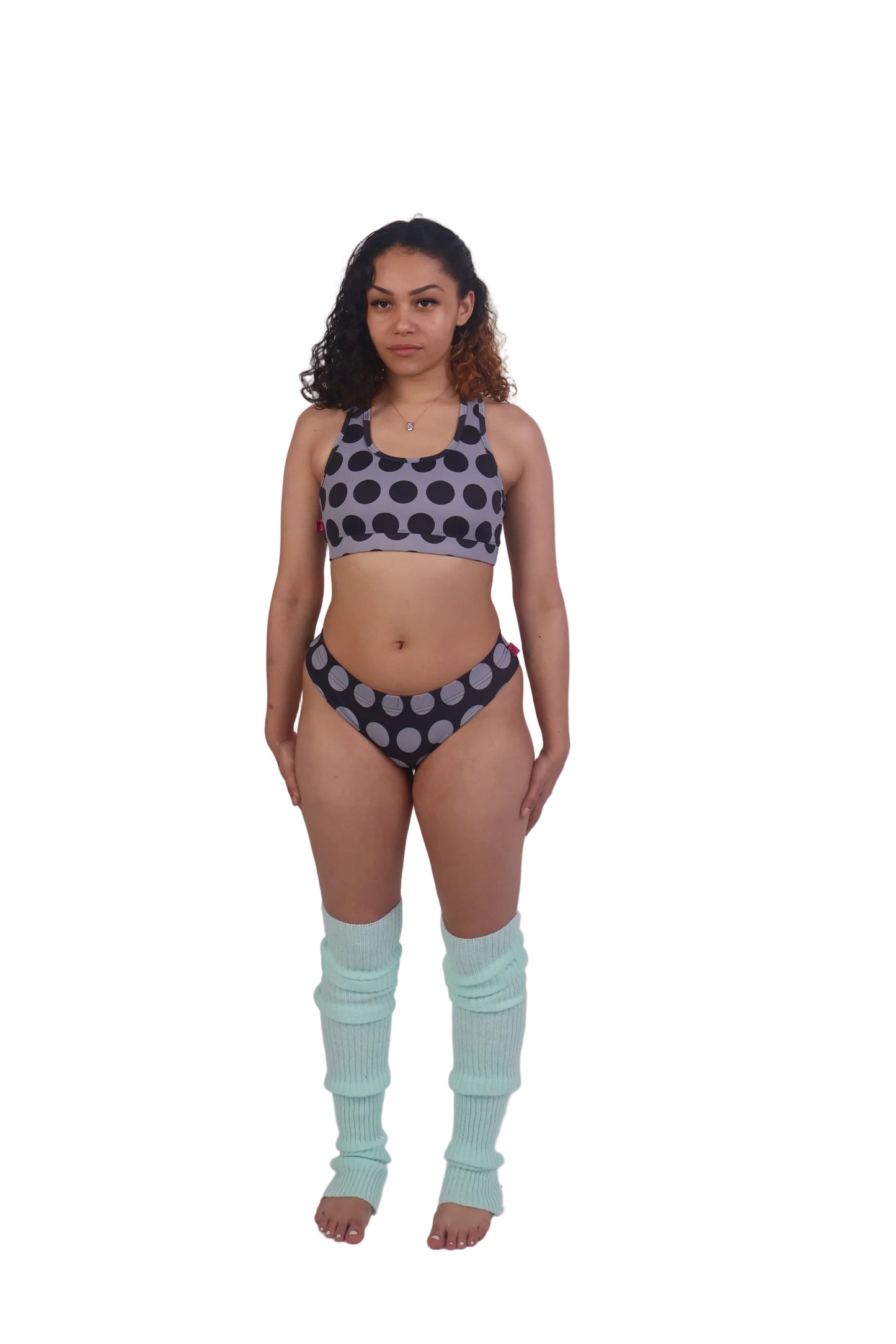 Polka Dot Racerback Sports Bra
