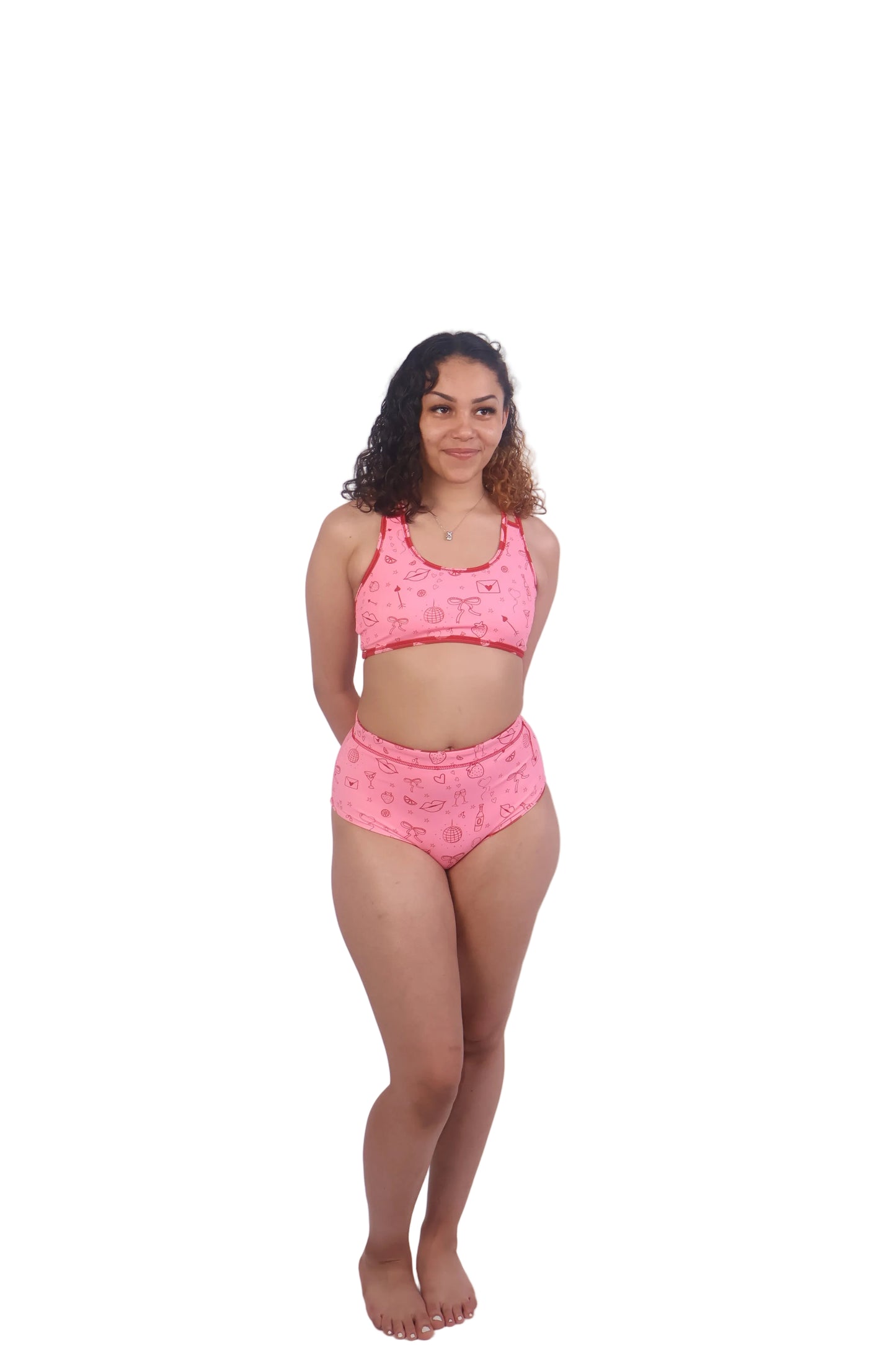 Lover Girly-Cross Back Sports Bra