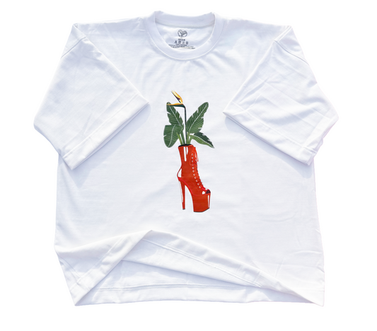 Pleaser Heel Plant Pot Super Oversize T-Shirt
